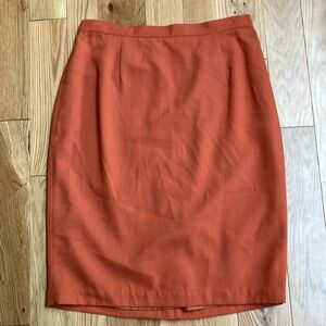 Vintage plus burnt orange pencil skirt size 18